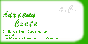 adrienn csete business card